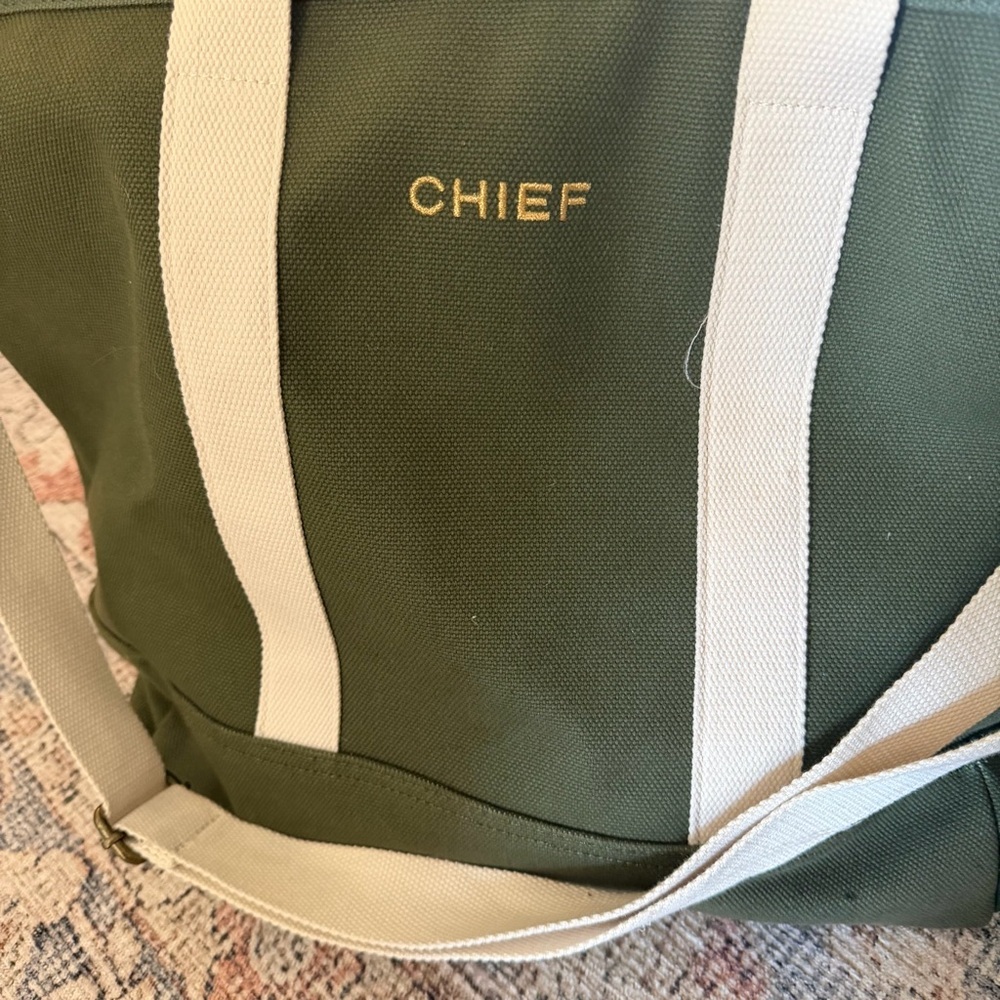 Canvas weekender tote bag. - Picture 2 of 5